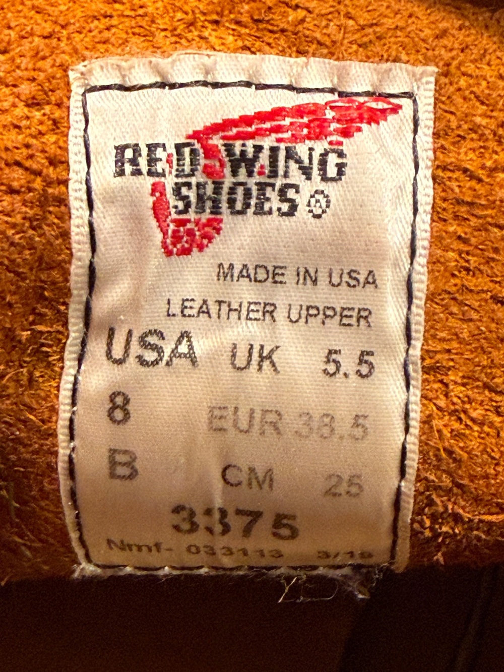 Red Wing 3375 6-Inch Classic Moc Short Boot In Oro Legacy Leather Women’s Sz 8 - Picture 8 of 8